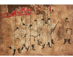 Traditional black leather hanfu boots tang dynasty liuhe boots for men and women