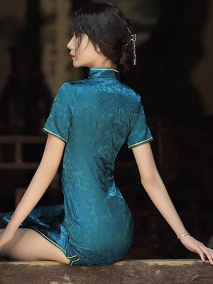 Featuring an elegant display of an array of items including a blue Qipao dress, a modern Qipao shirt and a sexy Cheongsam, this collection presents a blend of traditional and modern styles. The modern Cheongsam dress, along with the Cheongsam modern top, redefines traditional aesthetics with a contemporary twist. Adding an element of allure is the sexy Cheongsam lingerie, complemented by a Cheongsam shirt in comfortable fabric. 