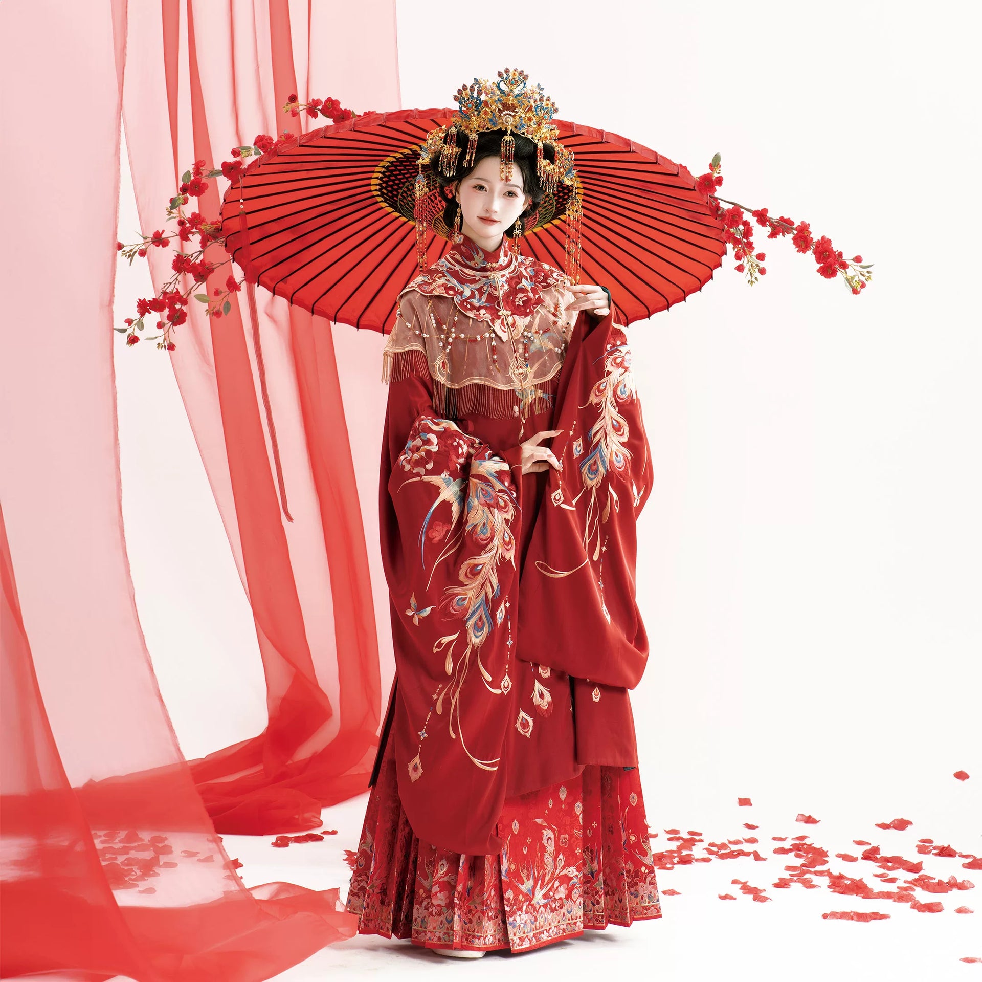 chinese bridal dress Yan Di Liangyuan Wedding Hanfu The skirt is able Stock_MD_W_1 Color:Vintage Brown CATHERINE MALANDRINO Womens Juniors