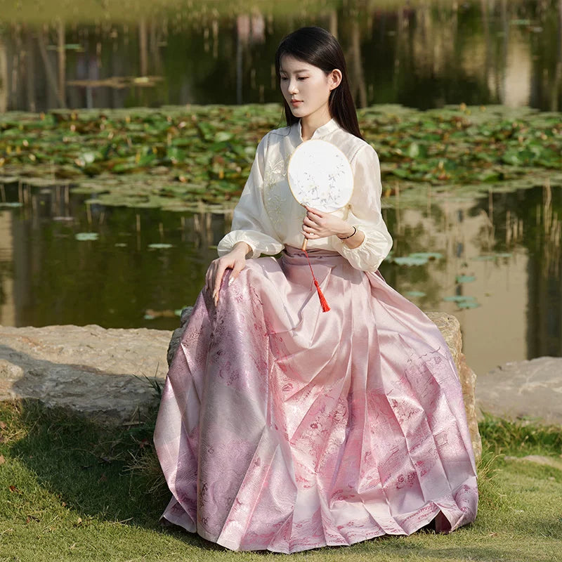 Zuiyuduo summer versatile shirt flowering new chinese stand up collar heavy industry embroidered top