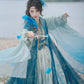 Blue traditional hanfu dress for women, inspired by the Song Dynasty style and crafted from luxurious silk. This hanfu includes a matching coat or jacket, making it perfect for winter and Chinese New Year celebrations. Ideal for occasions like graduations, cosplay events, or even as a fairy-style hanfu, this outfit combines elegance and historical charm. Available at our hanfu shop, where you can explore authentic hanfu for sale. A perfect choice for those wondering where to buy hanfu online, offering both 