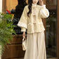 Brown modern hanfu dress for women, combining traditional Song Dynasty elegance with contemporary Chinese style. Made from luxurious silk, this hanfu includes options for a coordinating coat or jacket, making it perfect for winter wear, casual outings, or formal occasions such as graduations. This hanfu dress is available in our online hanfu shop, where customers can find authentic hanfu for sale, including casual hanfu, modern Chinese clothing from top Chinese brands, and other unique styles. Ideal for tho