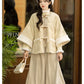 Brown modern hanfu dress for women, combining traditional Song Dynasty elegance with contemporary Chinese style. Made from luxurious silk, this hanfu includes options for a coordinating coat or jacket, making it perfect for winter wear, casual outings, or formal occasions such as graduations. This hanfu dress is available in our online hanfu shop, where customers can find authentic hanfu for sale, including casual hanfu, modern Chinese clothing from top Chinese brands, and other unique styles. Ideal for tho