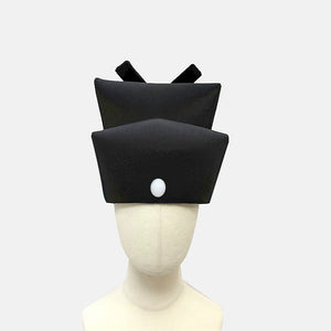 Crossed-wing futou hat with jade-style ornament