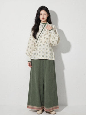 Green Botanical Modern Hanfu — original product photograph 1