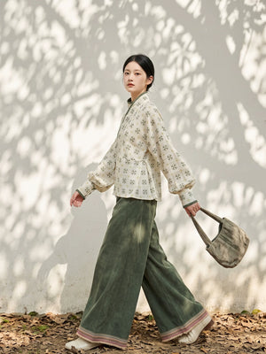 Green Botanical Modern Hanfu — original product photograph 2