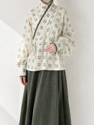 Green Botanical Modern Hanfu — original product photograph 4