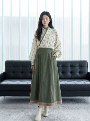 Green Botanical Modern Hanfu — original product photograph 11