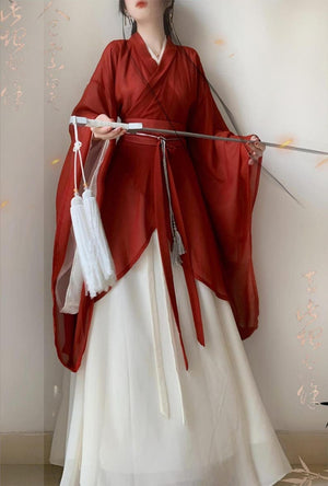 Explore our diverse hanfu collection, featuring everything from winter hanfu, hanfu cloaks, and coats to casual hanfu tops and skirts. Perfect for traditional Chinese ceremonies, modern Chinese New Year celebrations, and special occasions like proms and weddings. Available in stunning red and princess styles, our hanfu dresses for females are a must-see in our online hanfu shop