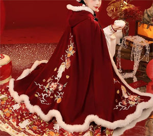 Explore our diverse hanfu collection, featuring everything from winter hanfu, hanfu cloaks, and coats to casual hanfu tops and skirts. Perfect for traditional Chinese ceremonies, modern Chinese New Year celebrations, and special occasions like proms and weddings. Available in stunning red and princess styles, our hanfu dresses for females are a must-see in our online hanfu shop