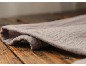 New Chinese style gray pajama set with wave trim and relaxed silhouette