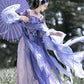 Purple traditional hanfu dress for women, inspired by Song Dynasty, featuring silk fabric with hanfu coat and jacket. Ideal for Chinese New Year, winter hanfu, graduations, and fairy hanfu cosplay. This elegant hanfu is available for sale at hanfu shops and online stores, perfect for hanfu women seeking unique traditional and modern Chinese clothing.