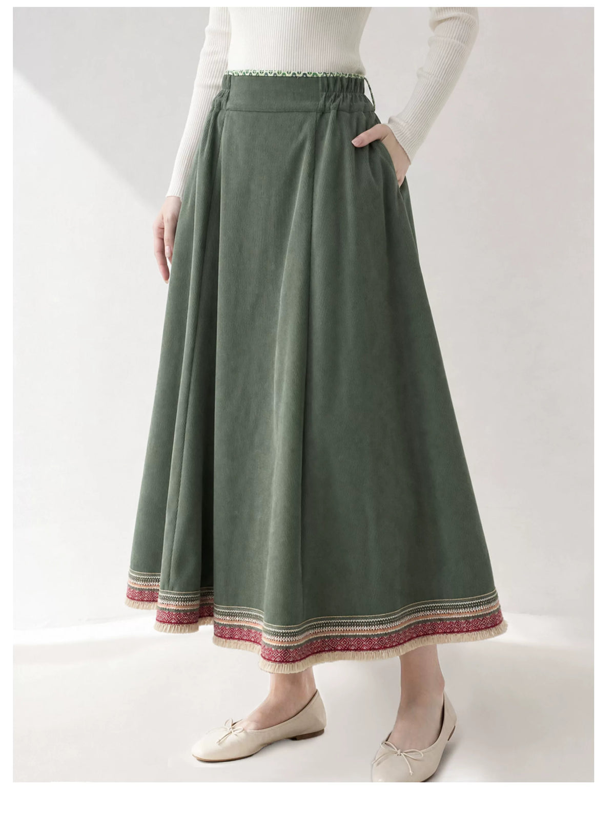 Sage Green Winter Hanfu — original product photograph 9