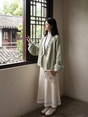 Sage Green Winter Hanfu — original product photograph 11