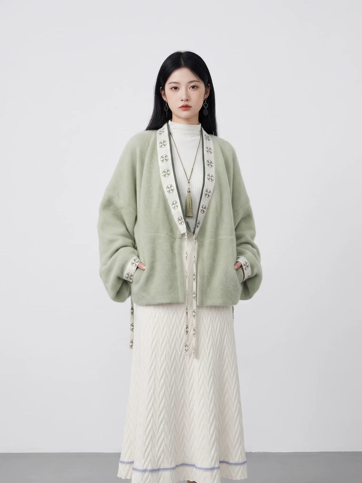 Sage Green Winter Hanfu — original product photograph 12