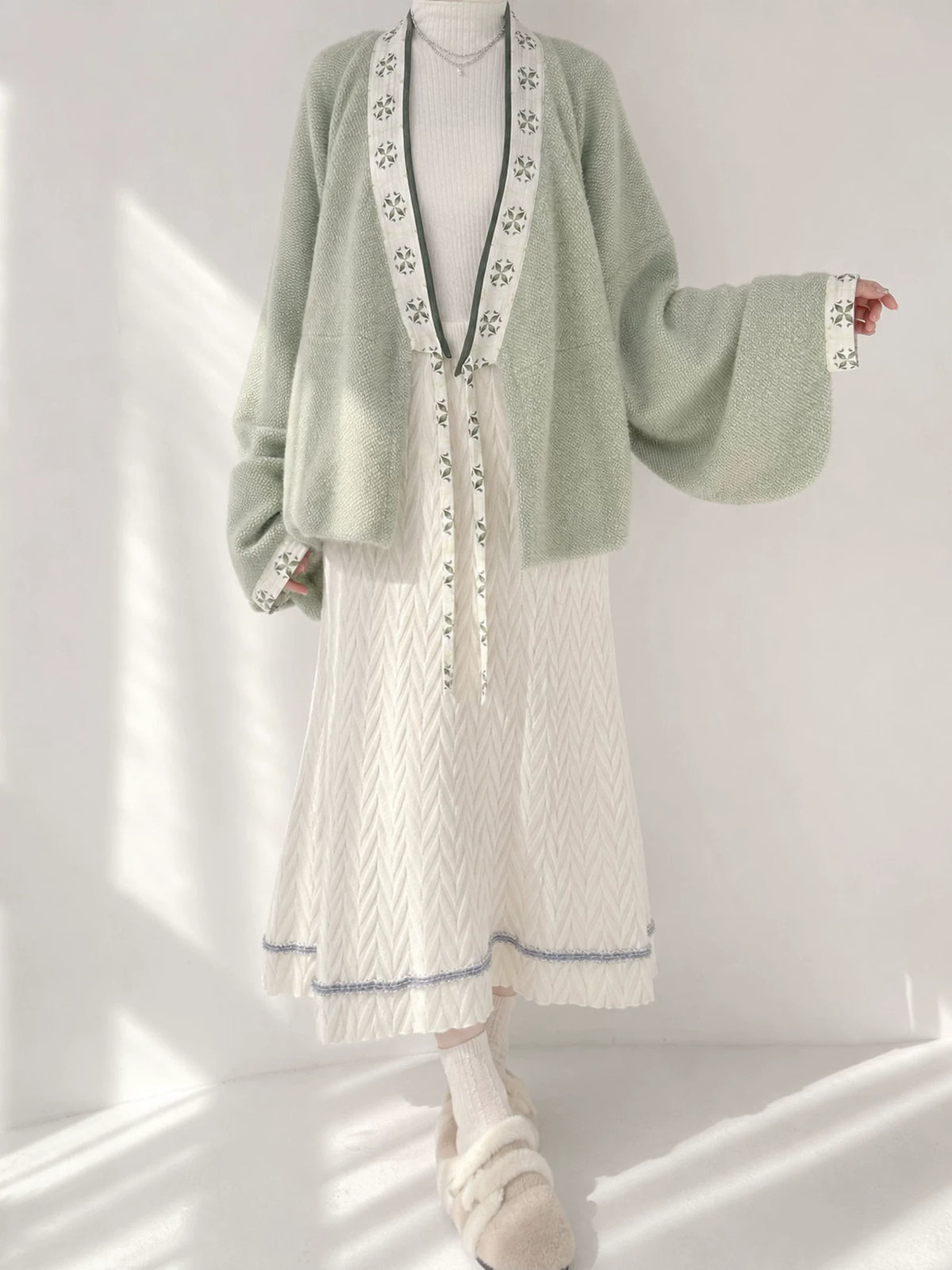 Sage Green Winter Hanfu — original product photograph 13