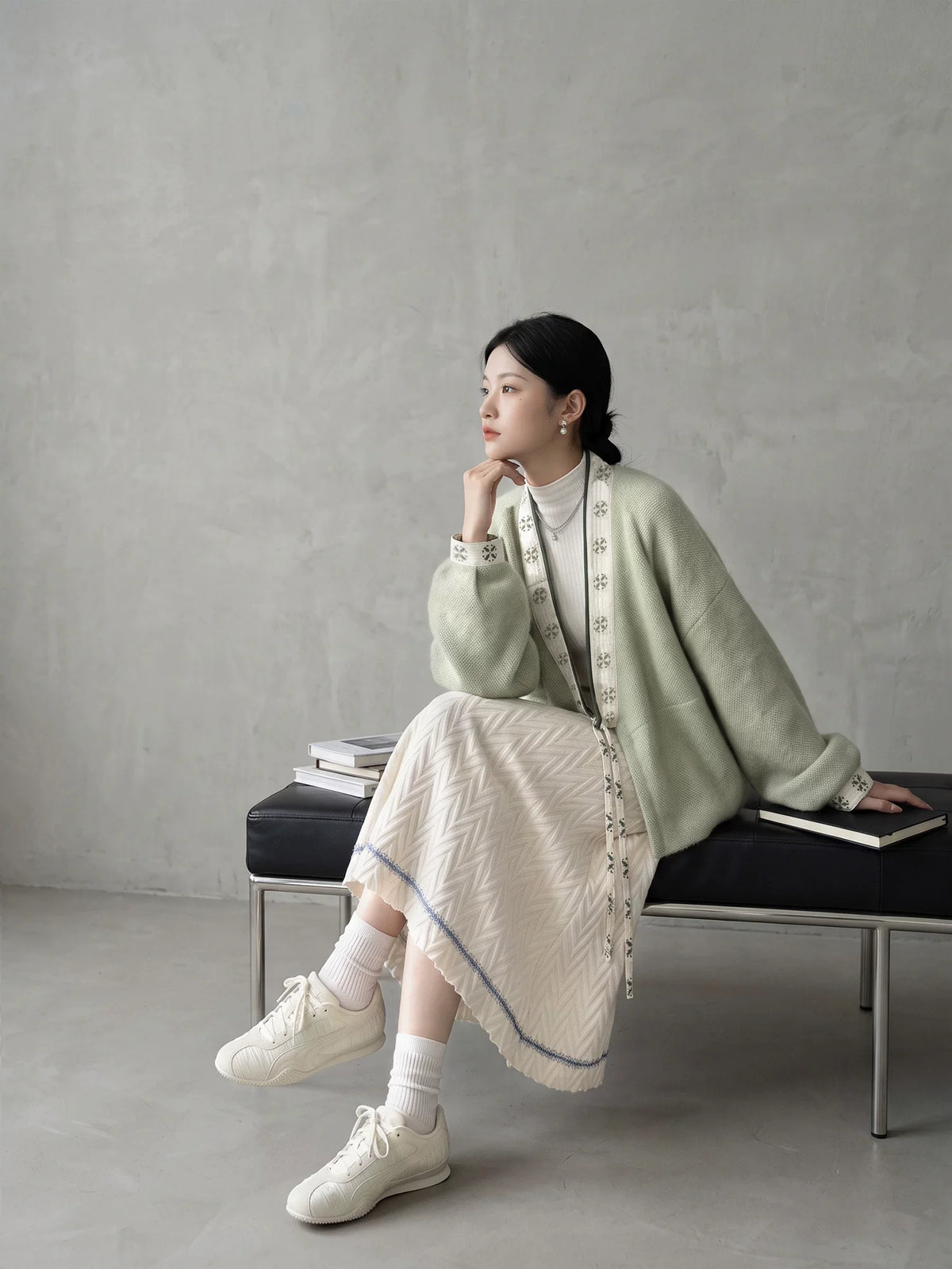 Sage Green Winter Hanfu — original product photograph 14