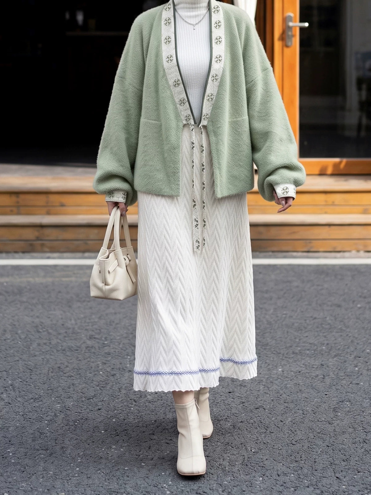 Sage Green Winter Hanfu — original product photograph 15