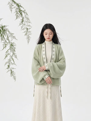 Sage Green Winter Hanfu — original product photograph 16