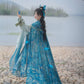 Blue traditional hanfu dress for women, inspired by the Song Dynasty style and crafted from luxurious silk. This hanfu includes a matching coat or jacket, making it perfect for winter and Chinese New Year celebrations. Ideal for occasions like graduations, cosplay events, or even as a fairy-style hanfu, this outfit combines elegance and historical charm. Available at our hanfu shop, where you can explore authentic hanfu for sale. A perfect choice for those wondering where to buy hanfu online, offering both 