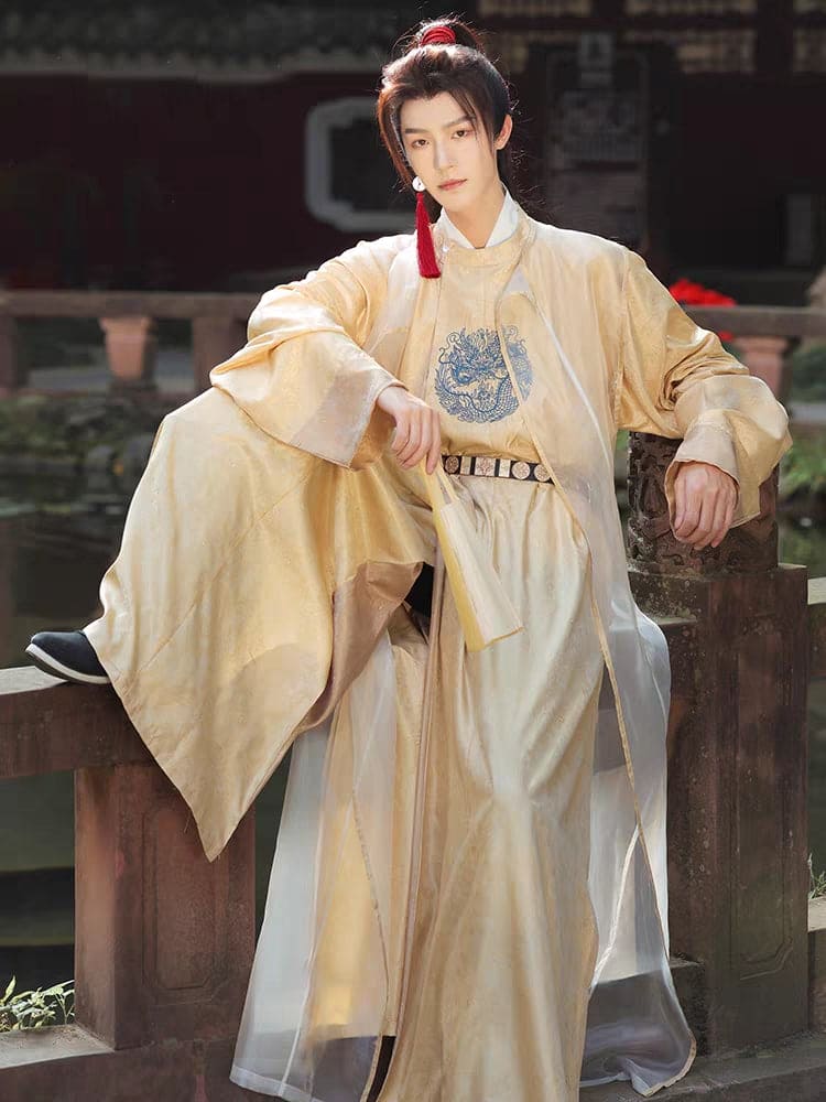 men's Hanfu, from traditional Chinese menswear to modern from Tang Dynasty traditional attire to Ming and Song Dynasty inspired Hanfu. Items such as scholar official Hanfu hats, Chinese court official attire, and royal traditional dress are prominently featured. This display also offers a glimpse into the evolution of Asian clothing, presenting pieces like casual Hanfu and Asian-inspired outfits.Hanfu patterns contributes to the journey through the history of male Chinese and Asian fashion