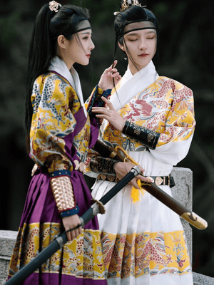 men's Hanfu, from traditional Chinese menswear to modern from Tang Dynasty traditional attire to Ming and Song Dynasty inspired Hanfu. Items such as scholar official Hanfu hats, Chinese court official attire, and royal traditional dress are prominently featured. This display also offers a glimpse into the evolution of Asian clothing, presenting pieces like casual Hanfu and Asian-inspired outfits.Hanfu patterns contributes to the journey through the history of male Chinese and Asian fashion