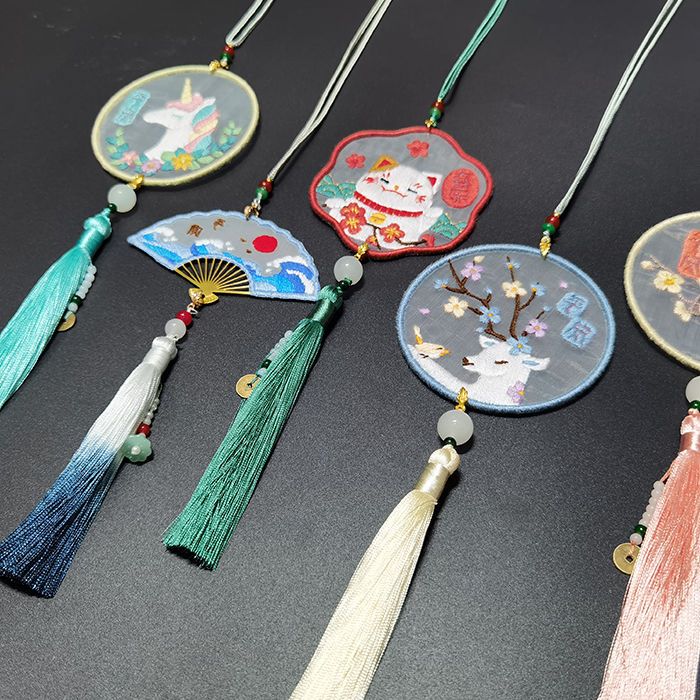 Hand Embroidered Lucky Charm （Finished products） - Yandan_hanfu_china