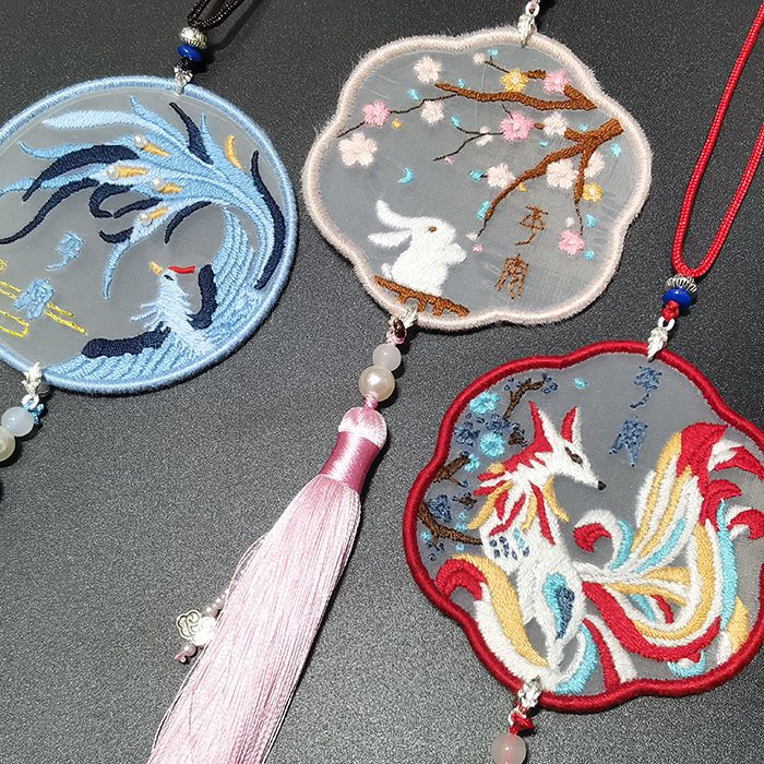 Hand Embroidered Lucky Charm （Finished products） - Yandan_hanfu_china