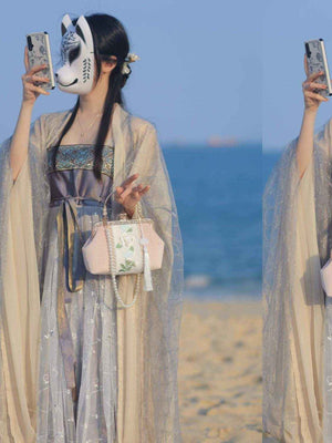 Pink Handmade Embobridery Bag Handmade Embroidery Hanfu/Qipao Cheongsam Bag - Elegant and Practical Accessory with Intricate Traditional Chinese Designs for Fashion-Forward Women - Shop Now