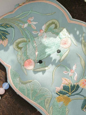 Green Embroidery Bag - High-Quality, Eye-Catching Handbag with Unique Designs for Fashion-Conscious Women - Ideal for Daily Use