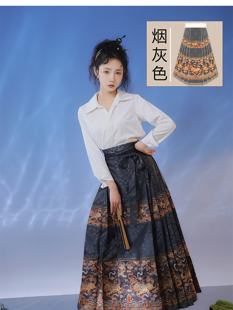 Mamian | Hanfu Dress | Red White - Yandan_hanfu_china