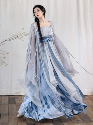 Discover our exquisite modern Hanfu collection, blending traditional elegance with contemporary flair. Featuring daily wear options adorned with tie-dye and irregular skirt designs, enhanced by enchanting fairy elements. Embrace the timeless allure of Hanfu fashion. Shop now and elevate your style!