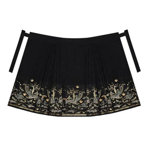 Black modern hanfu set| Ma mian qun|Ming dynasty - Yandan_hanfu_china