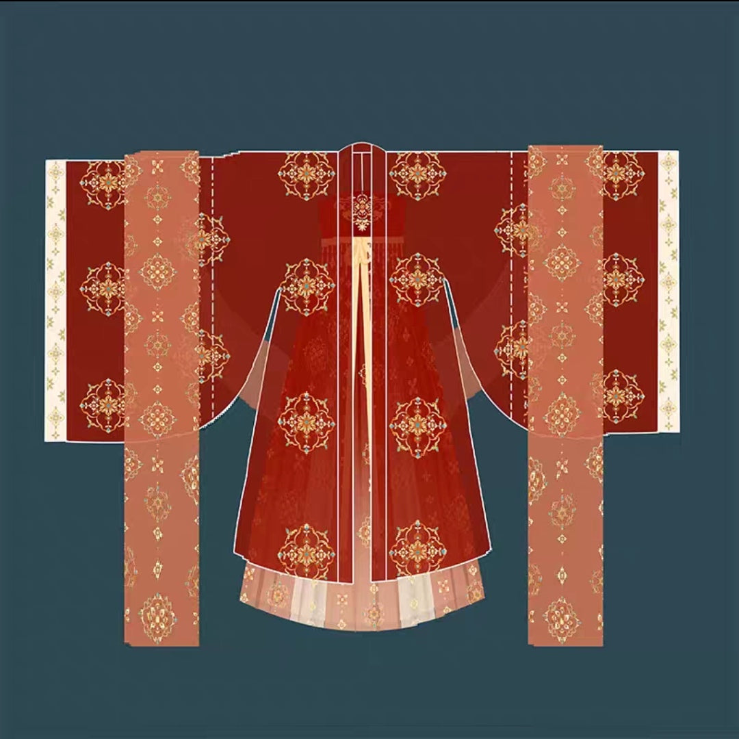 Featuring a diverse collection of Hanfu styles, this display presents a blend of traditional and modern elements, from the intricate embroidery of classic Hanfu to contemporary menswear. The assortment includes authentic Tang Dynasty dresses and detailed Ming Dynasty Hanfu, alongside luxurious royal attire and scholar officials' outfits. With a special emphasis on men's Hanfu, the exhibit highlights the rich cultural tapestry of traditional Asian clothing and modern, Asian-inspired fashion