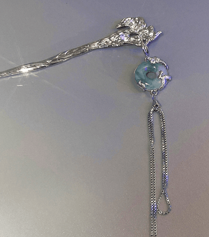 Dragon jade hairpin Yandan_hanfu_china 