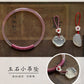 Handmade white\pink chalcedony bracelet Yandan_hanfu_china 
