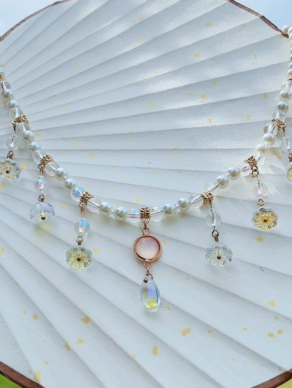 Tan dynasty style beads necklace - Yandan_hanfu_china