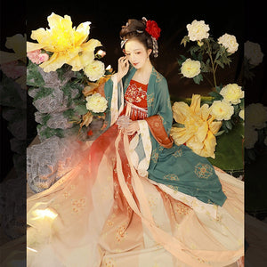 Featuring a diverse collection of Hanfu styles, this display presents a blend of traditional and modern elements, from the intricate embroidery of classic Hanfu to contemporary menswear. The assortment includes authentic Tang Dynasty dresses and detailed Ming Dynasty Hanfu, alongside luxurious royal attire and scholar officials' outfits. With a special emphasis on men's Hanfu, the exhibit highlights the rich cultural tapestry of traditional Asian clothing and modern, Asian-inspired fashion