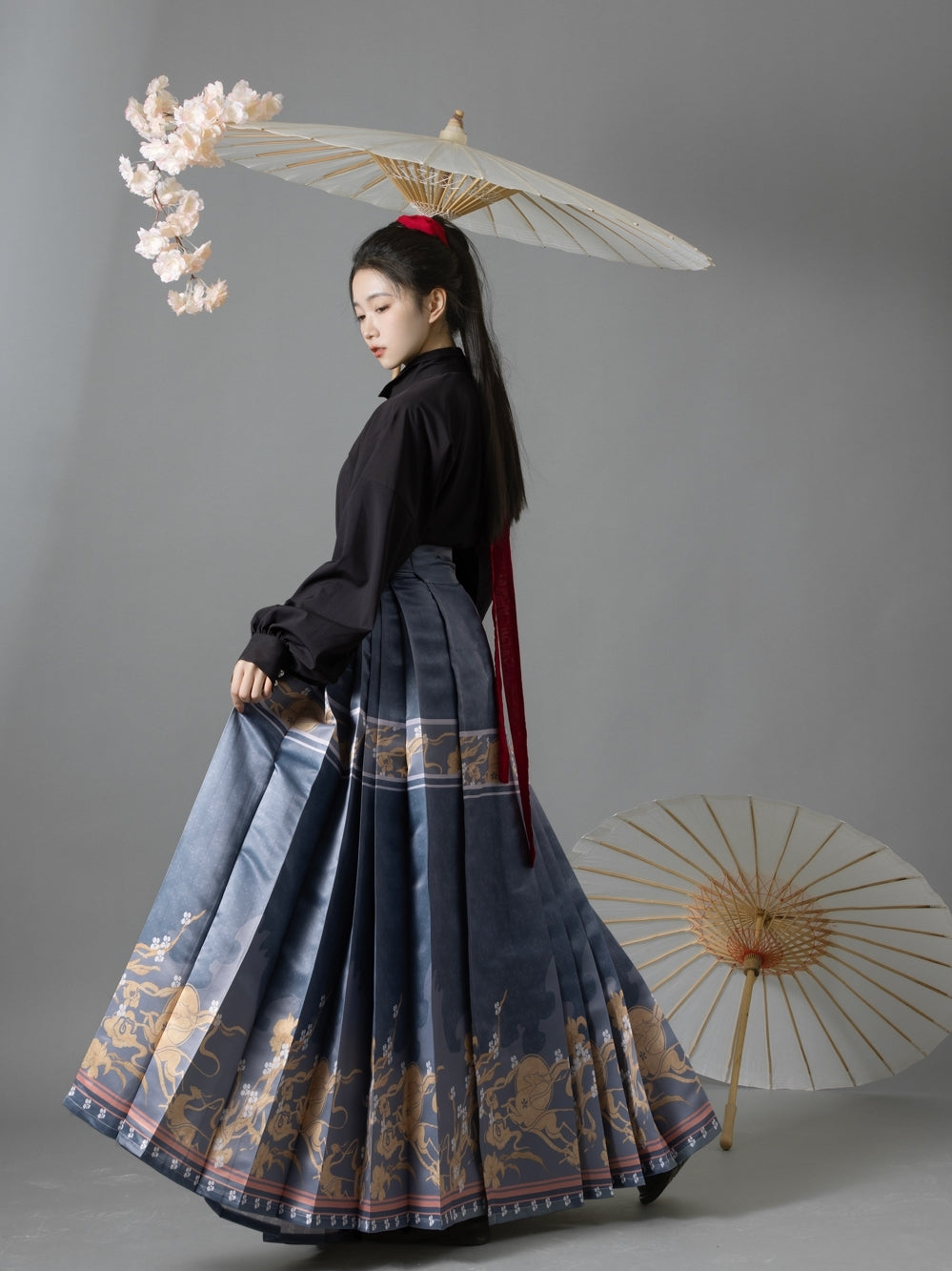 Ming Dynasty|JIUMI Modern Hanfu Set| Mamian - Yandan_hanfu_china