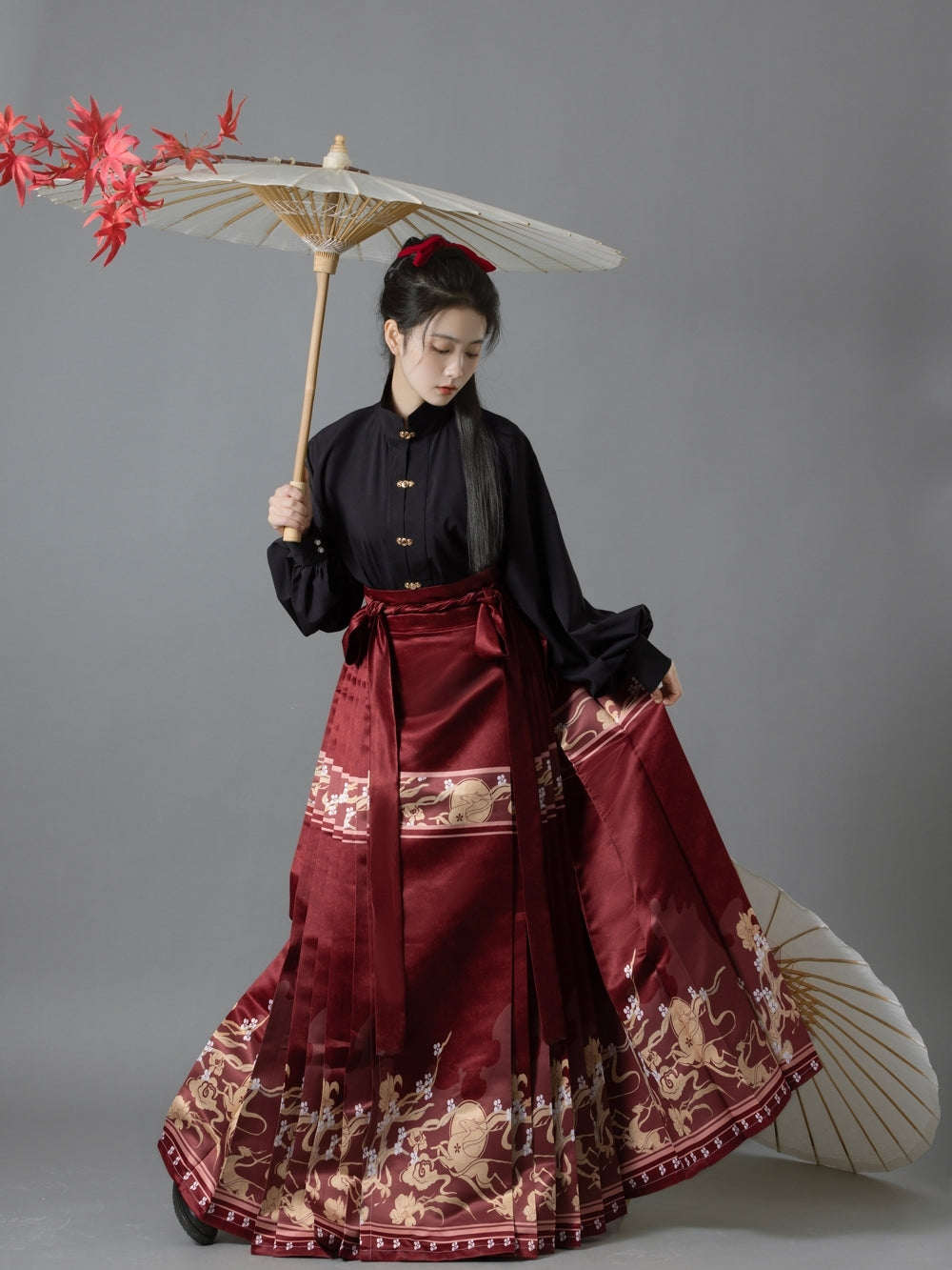 Ming Dynasty|JIUMI Modern Hanfu Set| Mamian - Yandan_hanfu_china