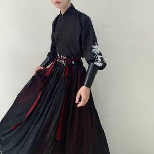 men's Hanfu, from traditional Chinese menswear to modern  from Tang Dynasty traditional attire to Ming and Song Dynasty inspired Hanfu. Items such as scholar official Hanfu hats, Chinese court official attire, and royal traditional dress are prominently featured. This display also offers a glimpse into the evolution of Asian clothing, presenting pieces like casual Hanfu and Asian-inspired outfits.Hanfu patterns contributes to the journey through the history of male Chinese and Asian fashion