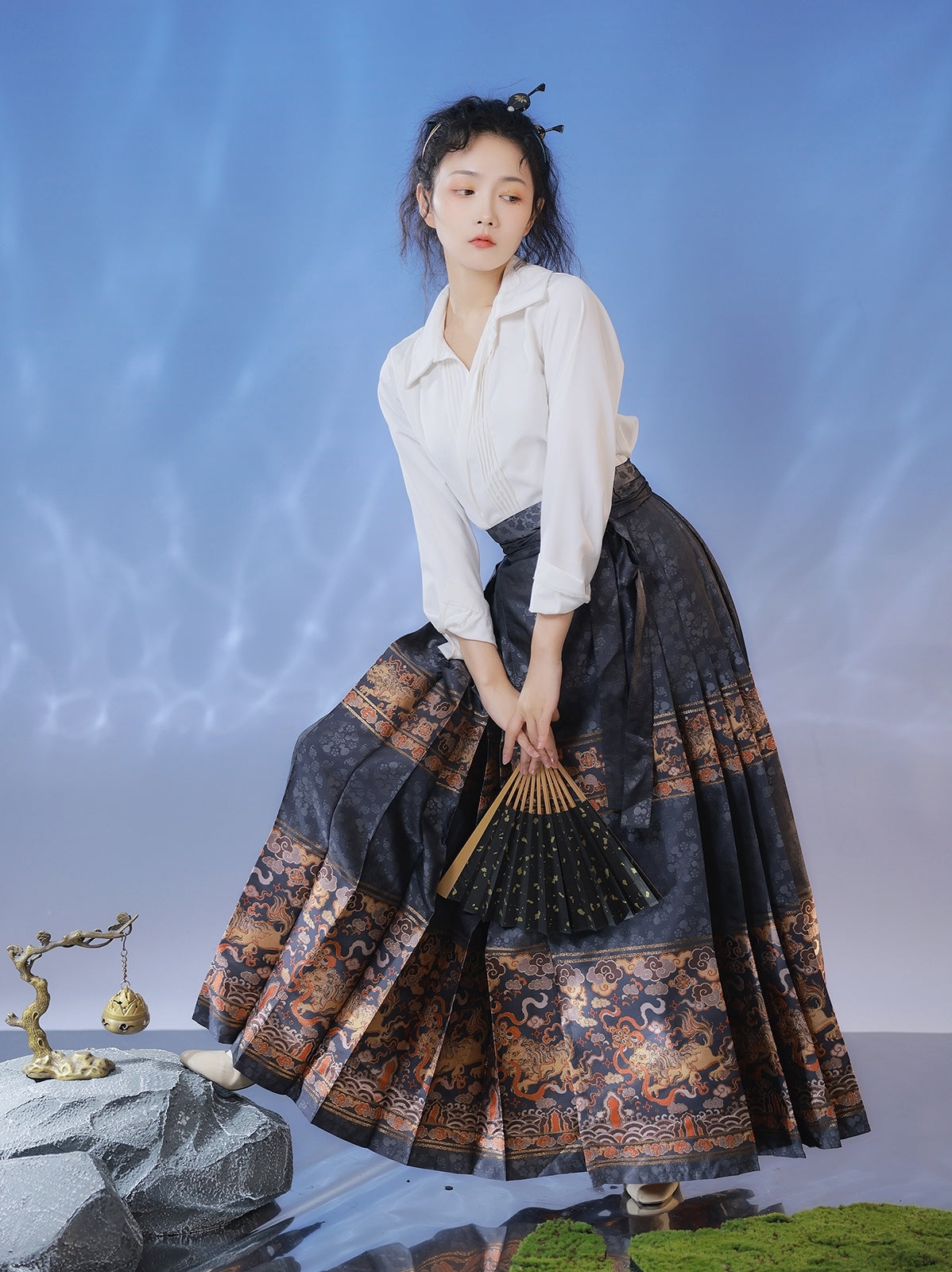 Mamian | Hanfu Dress | Red White - Yandan_hanfu_china
