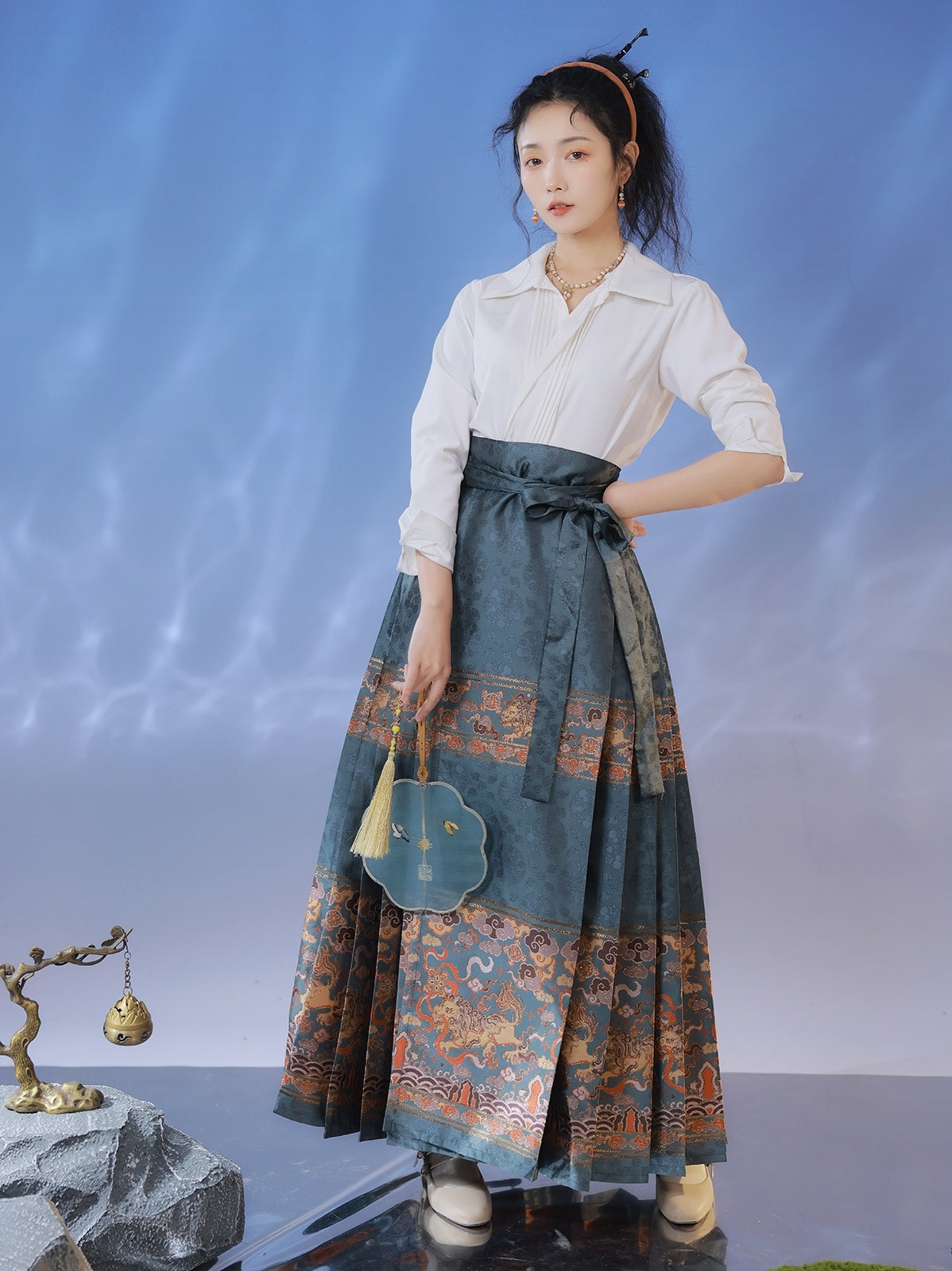 Mamian | Hanfu Dress | Red White - Yandan_hanfu_china