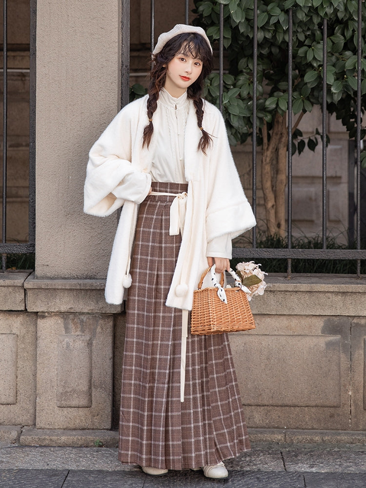 Ming Dynasty | Winter Modern Hanfu Set (暖暖) - Yandan_hanfu_china