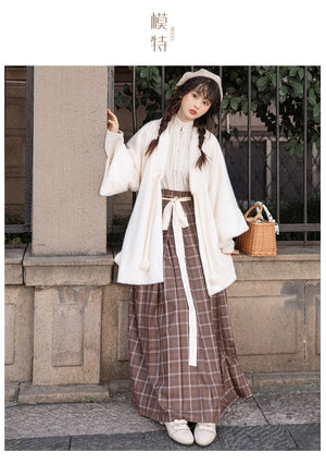 Ming Dynasty | Winter Modern Hanfu Set (暖暖) - Yandan_hanfu_china