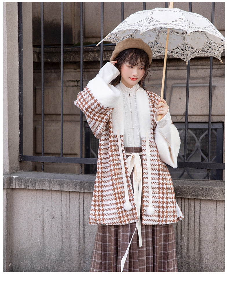 Ming Dynasty | Winter Modern Hanfu Set (暖暖) - Yandan_hanfu_china
