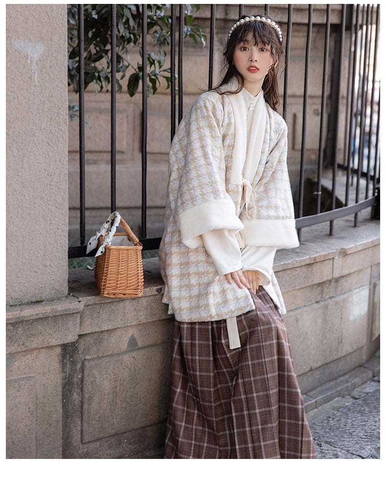Ming Dynasty | Winter Modern Hanfu Set (暖暖) - Yandan_hanfu_china