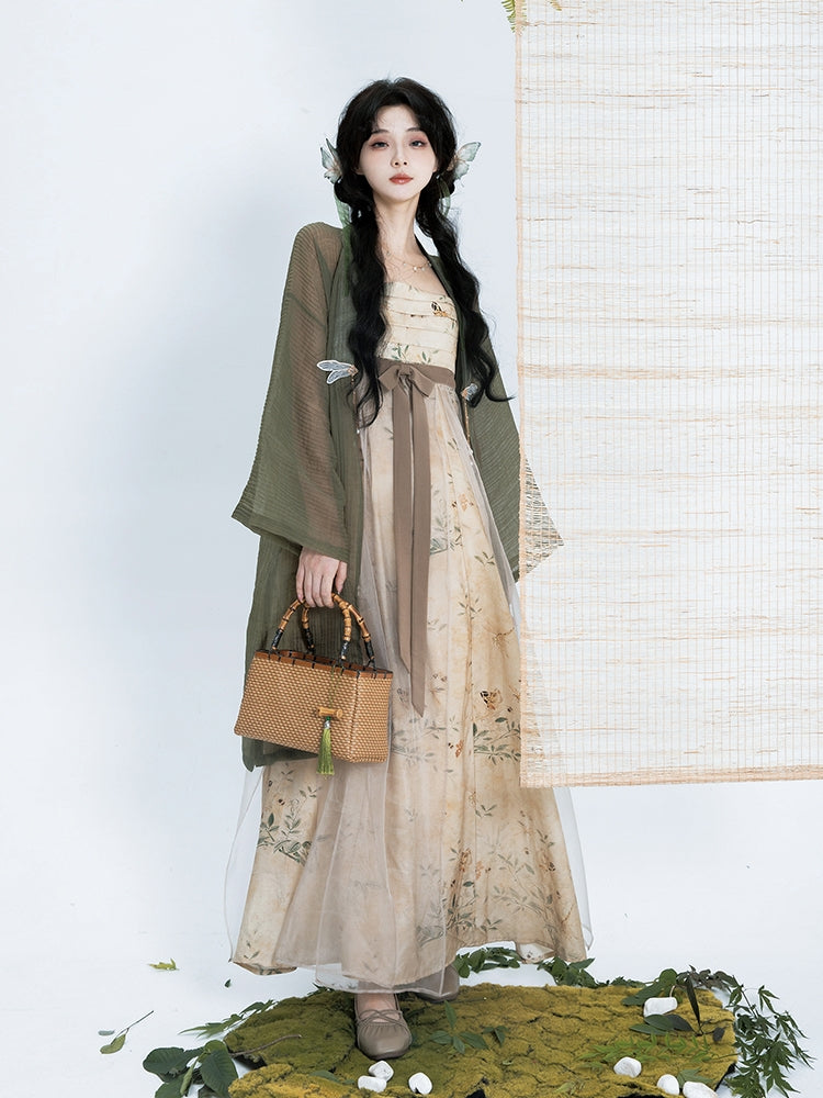 Green Modern Hanfu Dress (禅意) - Yandan_hanfu_china