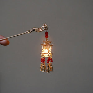 Lotus Shinning tassel hairpin - Yandan_hanfu_china