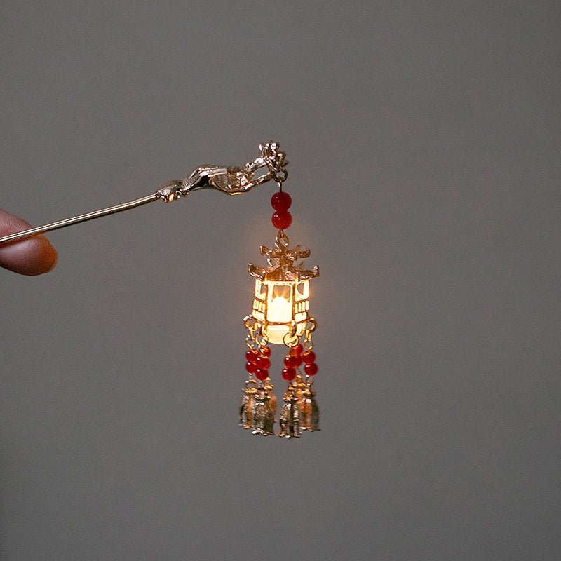 Lotus Shinning tassel hairpin - Yandan_hanfu_china